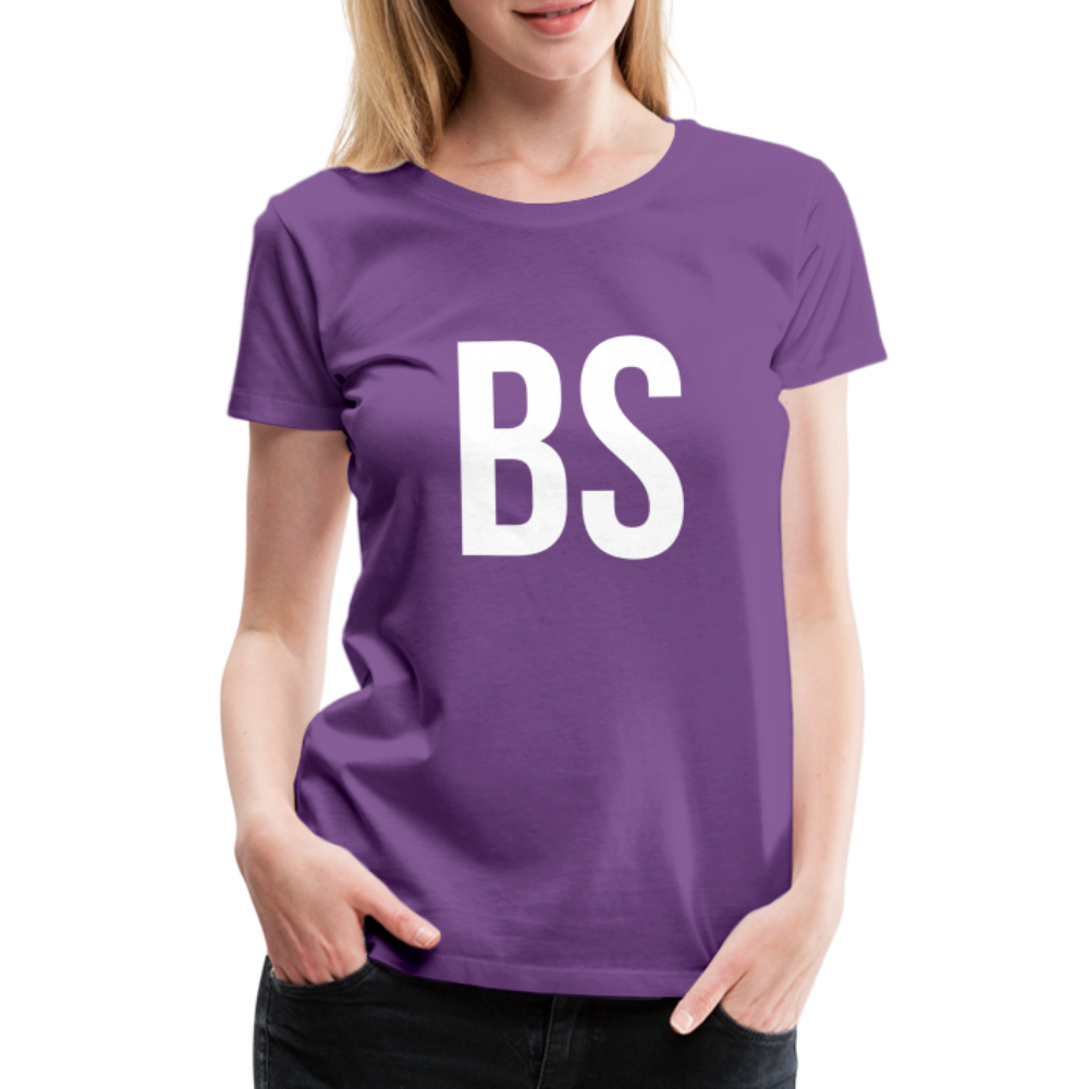 Badenstock BS Women’s Premium T-Shirt (white logo) - purple