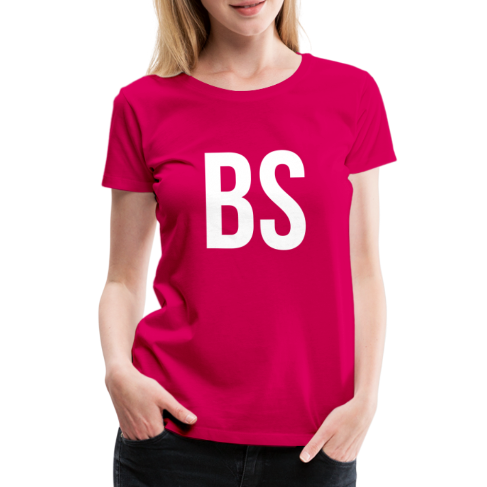 Badenstock BS Women’s Premium T-Shirt (white logo) - dark pink