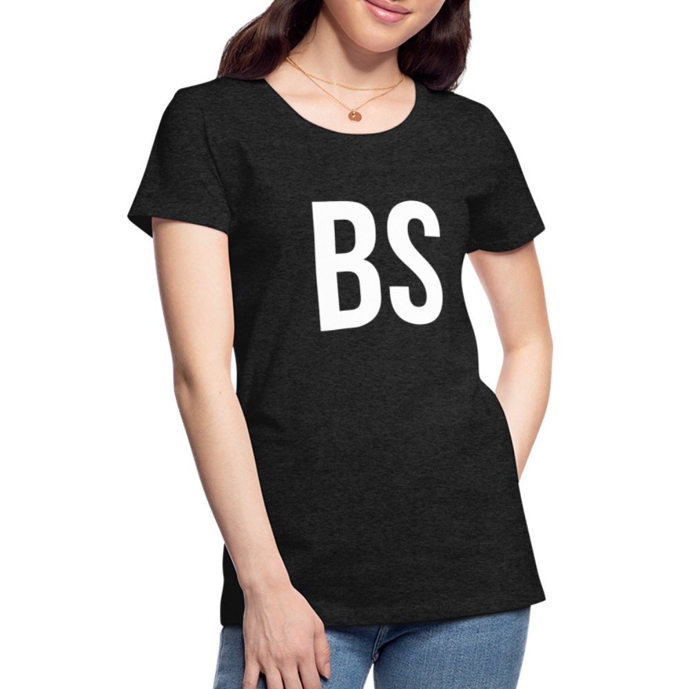 Badenstock BS Women’s Premium T-Shirt (white logo) - charcoal grey