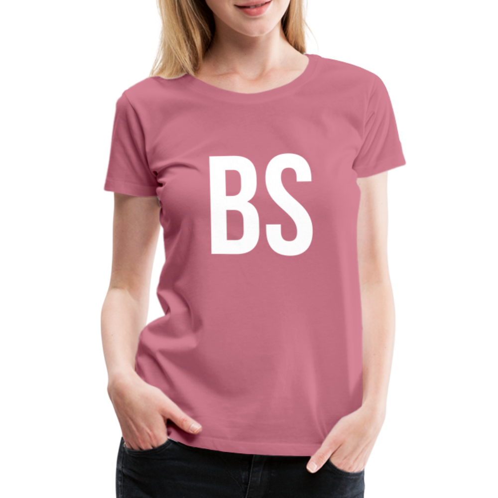 Badenstock BS Women’s Premium T-Shirt (white logo) - mauve